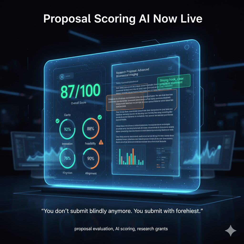 Proposal Scoring AI Now Live: The End of "Blind" Submissions
